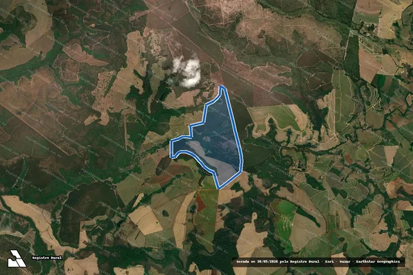 Imagem de satélite de Fazenda Barra do Araraquara - Fazenda Barra do Araraquara ? Gleba A em Cajuru - SP