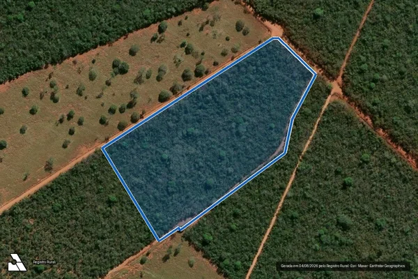 Imagem de satélite de FAZENDA CAIÇARA - Parcela 1 em Morada Nova de Minas - MG