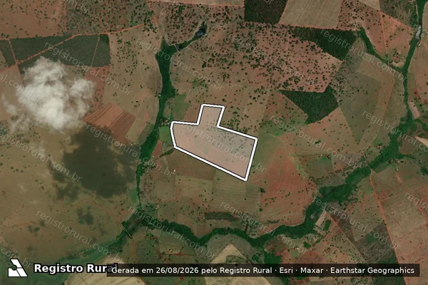 Imagem de satélite de Fazenda Botafogo Gleba 03 - Gleba GLEBA 03 em Santa Vitória - MG