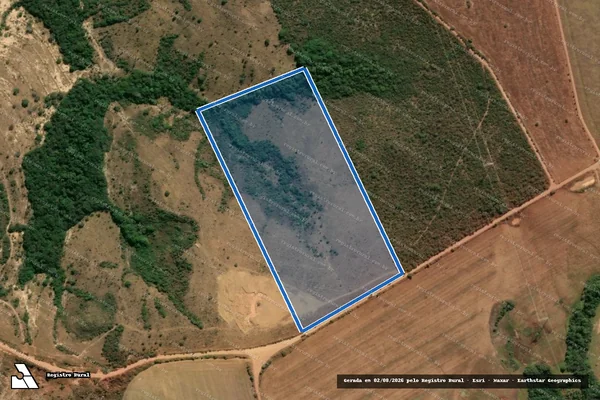 Imagem de satélite de Fazenda Bom Jardim, lugar denominado Cabeceira do Mato da Gamela - Gleba 03 em Silvânia - GO