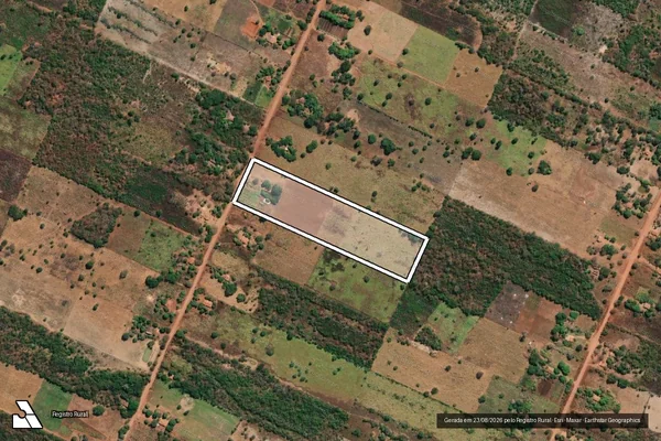 Imagem de satélite de LOTE 09, Q06 ? AGROVILA ? PA SÃO VICENTE - Gleba 09 em Flores de Goiás - GO