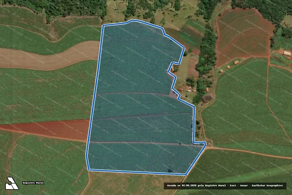 Imagem de satélite de FAZENDA CACHOEIRINHA - Parcela 1 em Ituverava - SP