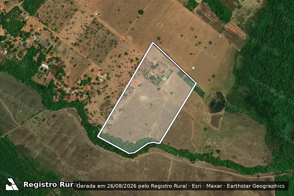 Imagem de satélite de FAZENDA MESTRE D ARMAS,DENOMINADO CHÁCARA CAMINHO DAS ÁRVORES 1 - Parte 1 em Brasília - DF