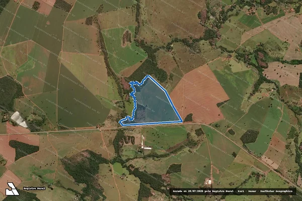 Imagem de satélite de FAZENDA SÃO CAETANO - Parte 1 em Piracanjuba - GO