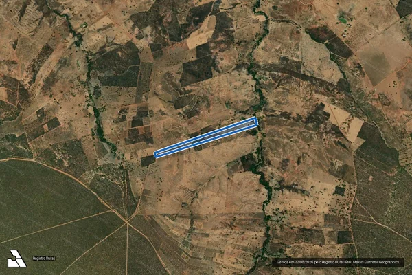 Imagem de satélite de FAZENDA BARREIRO GRANDE / Parte 8 em Coribe - BA