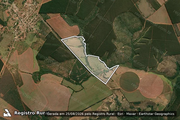 Imagem de satélite de FAZENDA ARRUDAS - Gleba 01 em Martinho Campos - MG