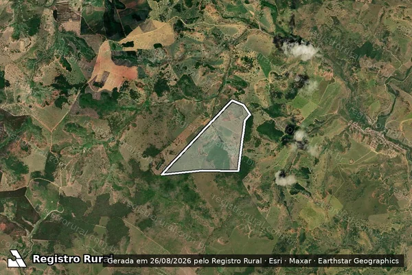 Imagem de satélite de FAZENDA RECORDAÇÃO - Parcela 1 em Umburatiba - MG