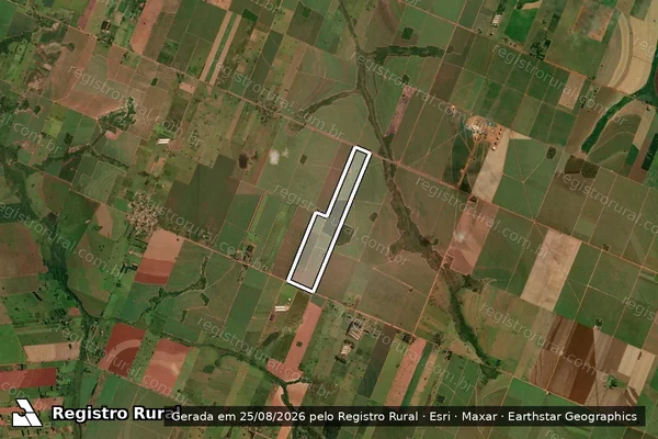 Imagem de satélite de Lote Ferreirinha - Quadra nº 15 - Parte 1 em Vicentina - MS
