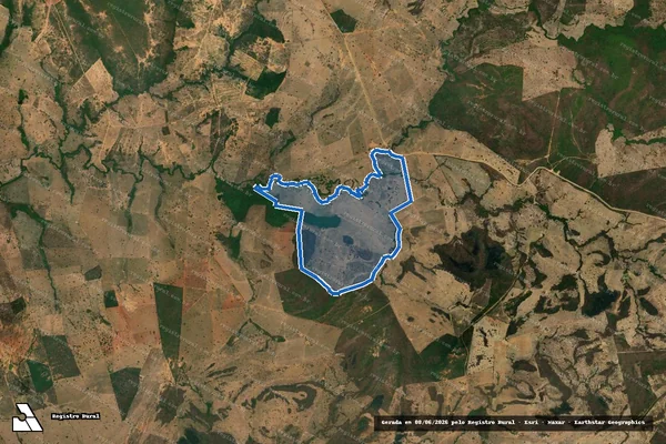 Imagem de satélite de FAZENDA MACACO DE BAIXO - Gleba 01 em Monte Alegre de Goiás - GO
