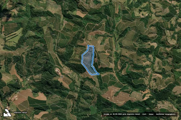 Imagem de satélite de Jacuba  - GLEBA-05 em Guaxupé - MG