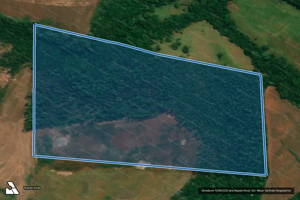 Imagem de satélite de Parte do Lote Rural n°33 da Gleba são josé - Parte 1 em São João - PR