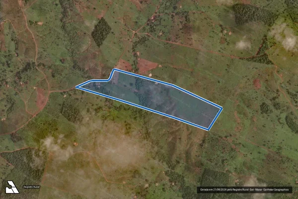 Imagem de satélite de P.A INDIAPORÃ - LOTE 14 - Parte 1 em Conceição do Araguaia - PA
