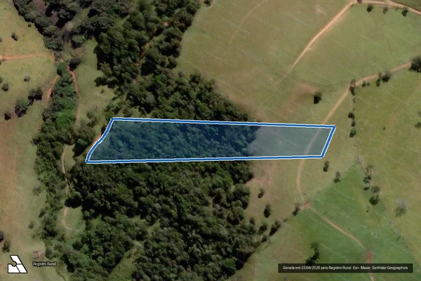 Imagem de satélite de Sítio São Pedro - PARCELA 07 em Córrego do Bom Jesus - MG