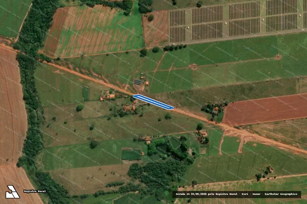Imagem de satélite de ESTÂNCIA DO VALE - Estrada Municipal em Guararapes - SP