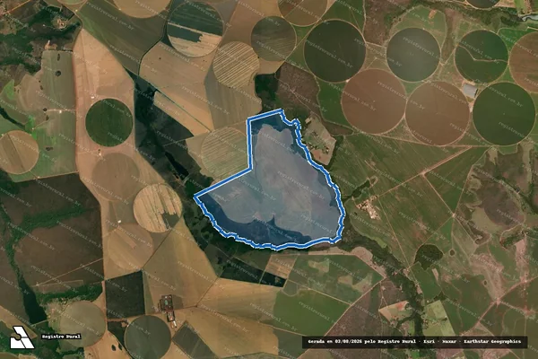 Imagem de satélite de FAZENDA PONTA NEGRA - GLEBA A em Cristalina - GO