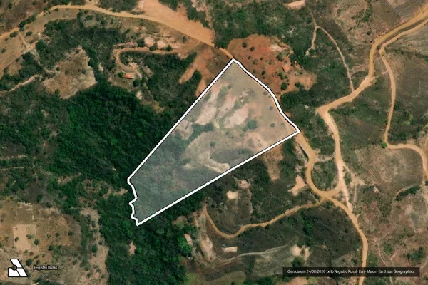 Imagem de satélite de FAZENDA SALITRE, LUGAR BREJO, LAGINHA OU SERRINHA - Parte 13 em Presidente Olegário - MG