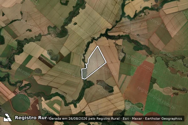 Imagem de satélite de Fazenda Coração de Jesus - Parcela 1 em Morro Agudo - SP