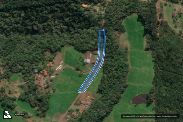 Imagem de satélite de IMOVEL RURAL - Gleba Estrada Municipal em Porto União - SC