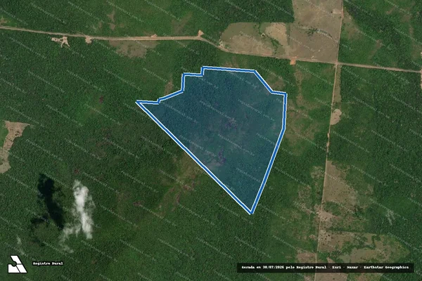 Imagem de satélite de FAZENDA PÉ DE SERRA - Parcela 1 em Mucajaí - RR