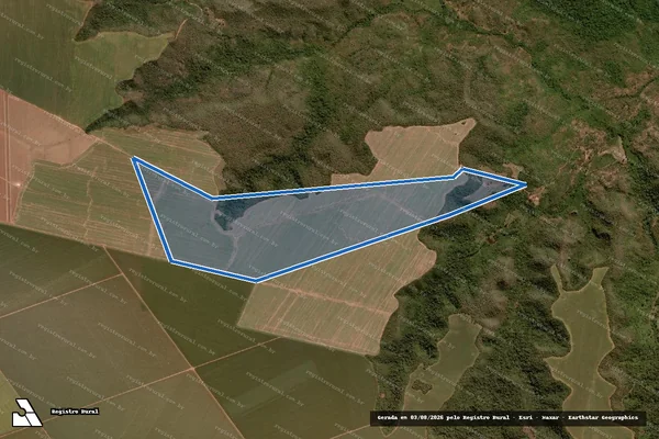 Imagem de satélite de FAZENDA CABECEIRA DAS VARA - Parte 2 em São Raimundo das Mangabeiras - MA