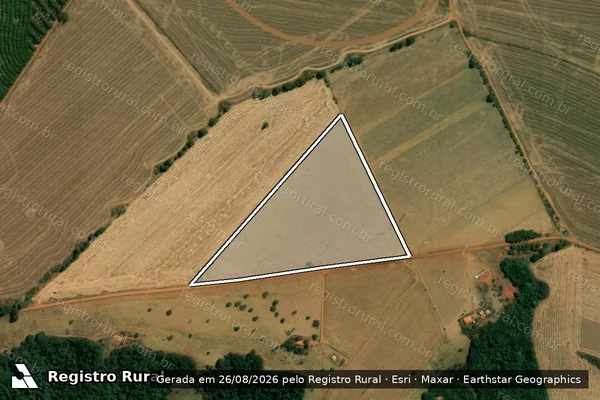 Imagem de satélite de FAZENDA CHAPADAO DO AZAGAIA, SÃO JERONIMO,MANGABEIRA E TAPERA - Gleba B em Sacramento - MG