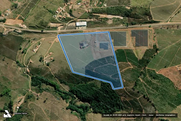 Imagem de satélite de Fazenda São Simão - Parte 1 em Lambari - MG