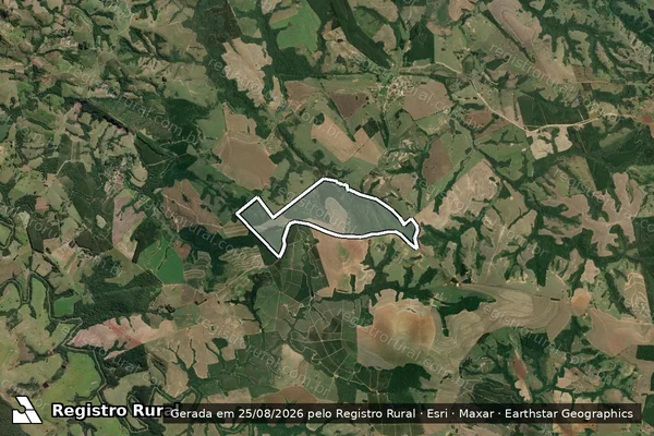 Imagem de satélite de Estância São Pedro em Itapeva - SP