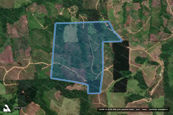 Imagem de satélite de SITIO DO ALDERICO - Gleba OSNILDA CARDOSO em Cerro Azul - PR