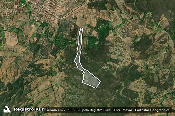 Imagem de satélite de SITIO ENGENHO - Parcela 1 em Conceição - PB