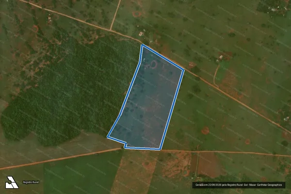 Imagem de satélite de Projeto Assentamento Serra Alegre - LOTE 29A em Bodoquena - MS
