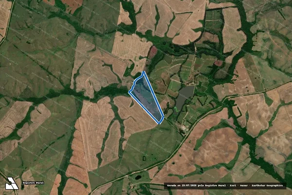 Imagem de satélite de Fazenda Santa Maria Gleba P - Fazenda Santa Maria Gleba P em Jaguarão - RS