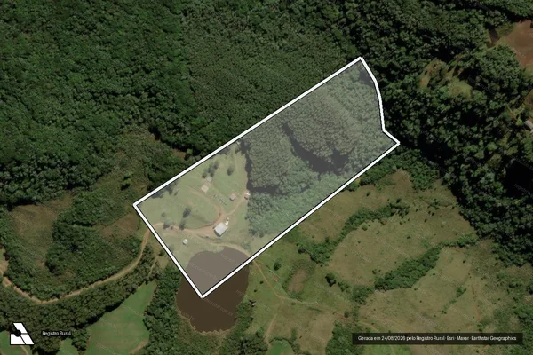 Imagem de satélite de FAZENDA VISTA ALEGRE - Parte 1 em Treze Tílias - SC