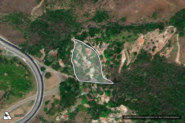 Imagem de satélite de ÁREA B - Parte 2 em Areal - RJ