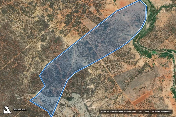 Imagem de satélite de FAZENDA ALGODÕES - GLEBA 01 em Jussara - BA