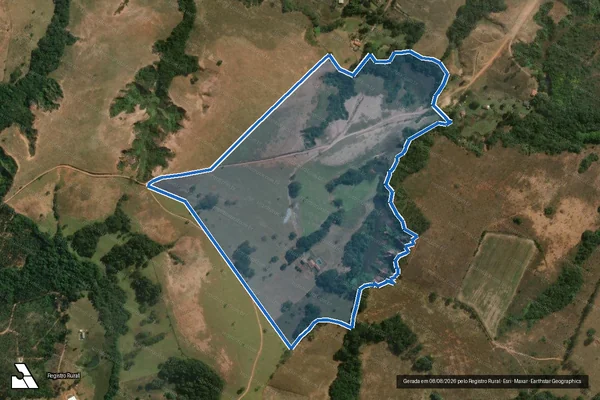 Imagem de satélite de FAZENDA DOS FALEIROS - Gleba 01 em Entre Rios de Minas - MG