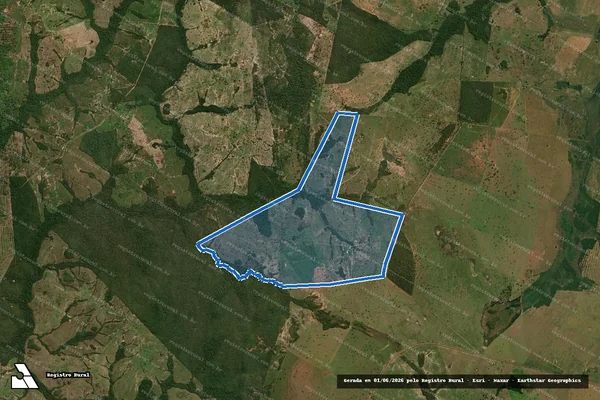 Imagem de satélite de Fazenda Curral de Pedra - Parte 1 em Anastácio - MS