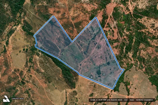 Imagem de satélite de FAZ. SAO DOMINGOS LD SALTO - Parte 1 em Paraúna - GO