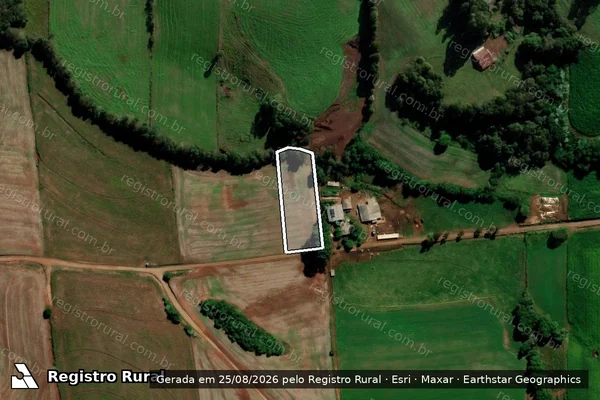 Imagem de satélite de Vilson Luís Backes - Propriedade 4 - PARCELA 01 em Chapada - RS