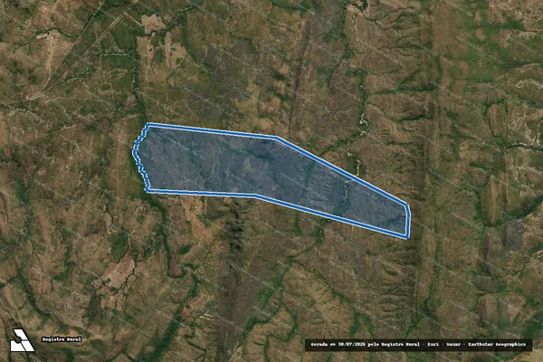 Imagem de satélite de Fazenda São Sebastião - Parcela 1 em Paranã - TO