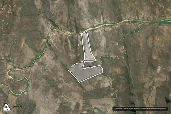 Imagem de satélite de Fazenda São Francisco II - Parte 1 em Manoel Vitorino - BA