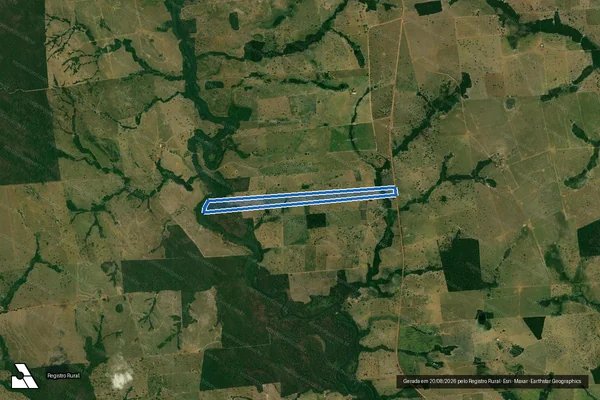 Imagem de satélite de SÍTIO SANTANA - Gleba C em São José dos Quatro Marcos - MT