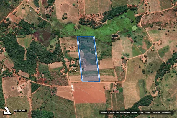 Imagem de satélite de Fazenda Lagoa do Bezerro - Parte 2 em Candiba - BA