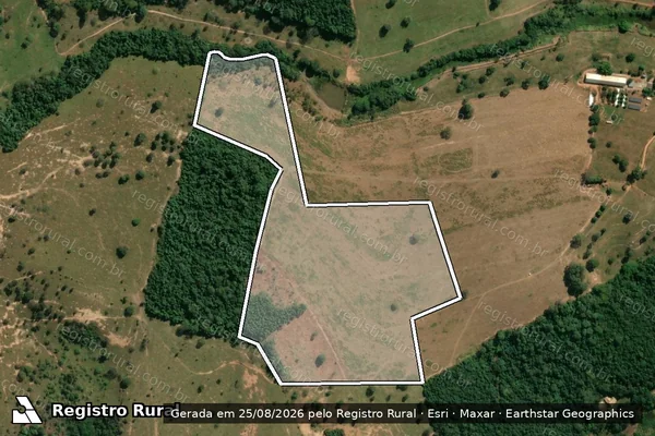 Imagem de satélite de SAPECADO, FAZENDA DA MATA - GLEBA B em Divinópolis - MG