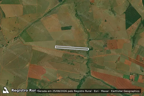 Imagem de satélite de Estância Cruzeiro - Parcela 1 em Santo Anastácio - SP