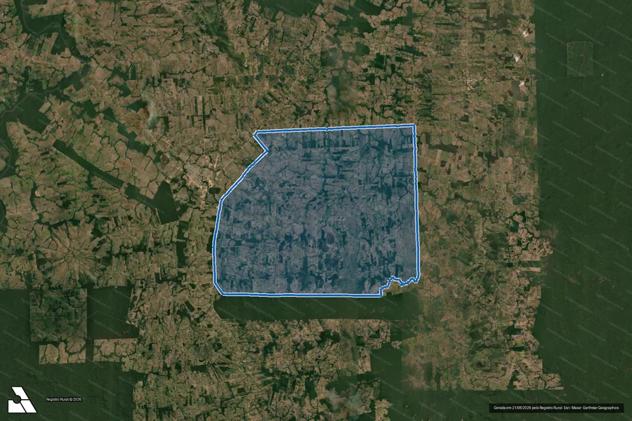 Imagem aérea do item B