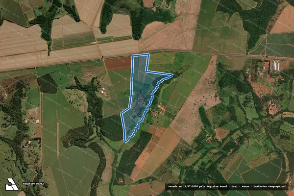 Imagem de satélite de Fazenda Badajós - Fazenda Badajós em Uberaba - MG
