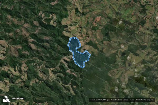 Imagem de satélite de FAZENDA LAMBARI - Parte 1 em Ewbank da Câmara - MG