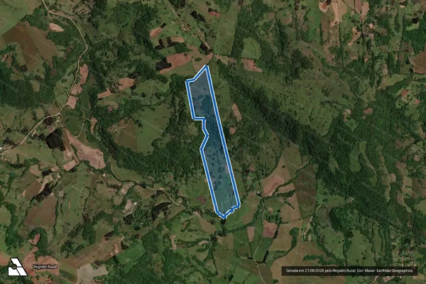Imagem de satélite de IMOVEL SEM DENOMINAÇÃO - Parte 1 em São Pedro do Sul - RS