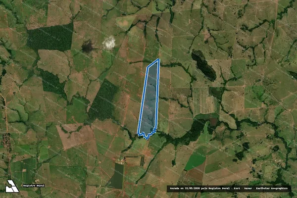 Imagem de satélite de Fazenda Bandeirantes em Araputanga - MT