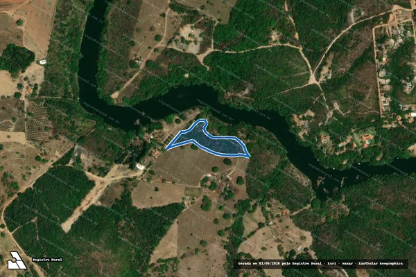 Imagem de satélite de FAZENDA MANDIOCAL - CRB-304_APP-COMPLEMENTAR ÁREA 02 em Luziânia - GO